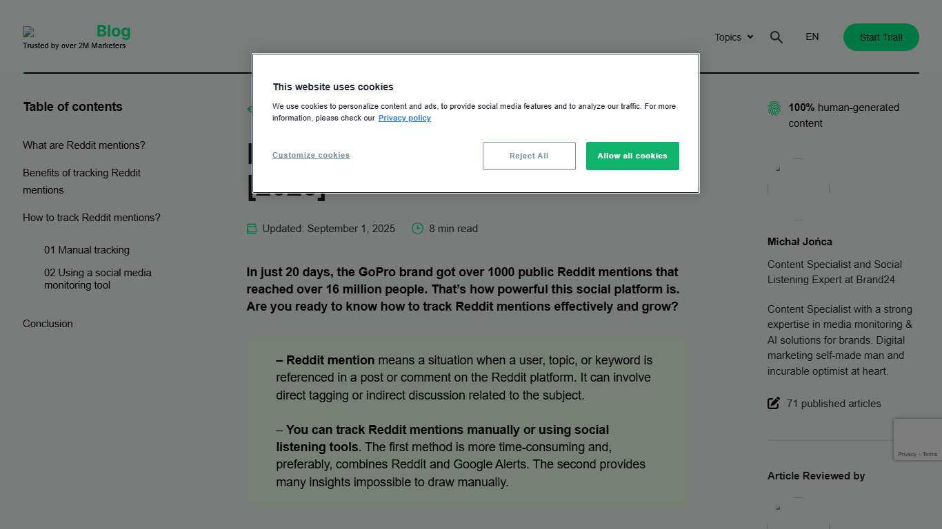 How to Track Reddit Mentions? [2026] | Brand24